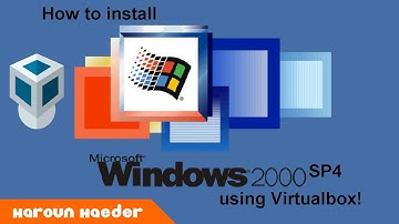 How to install Windows 2000 SP4 using Virtualbox!