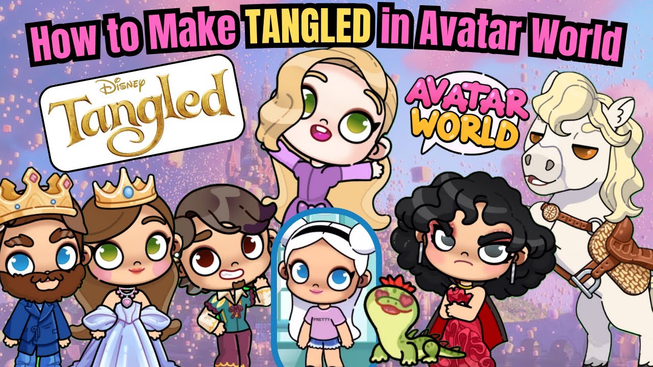 How to Make TANGLED in AVATAR WORLD Tutorial!