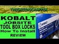 KOBALT JOBSITE BOX LOCKS - MASTER LOCK # HOW TO INSTALL + REVIEW - LOWES TOOLBOX INSTALLATION KOBALT JOBSITE BOX LOCKS - MASTER LOCK # HOW TO INSTALL + REVIEW - LOWES TOOLBOX INSTALLATION