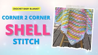 Corner 2 Corner Shell Stitch (C2C Variation)