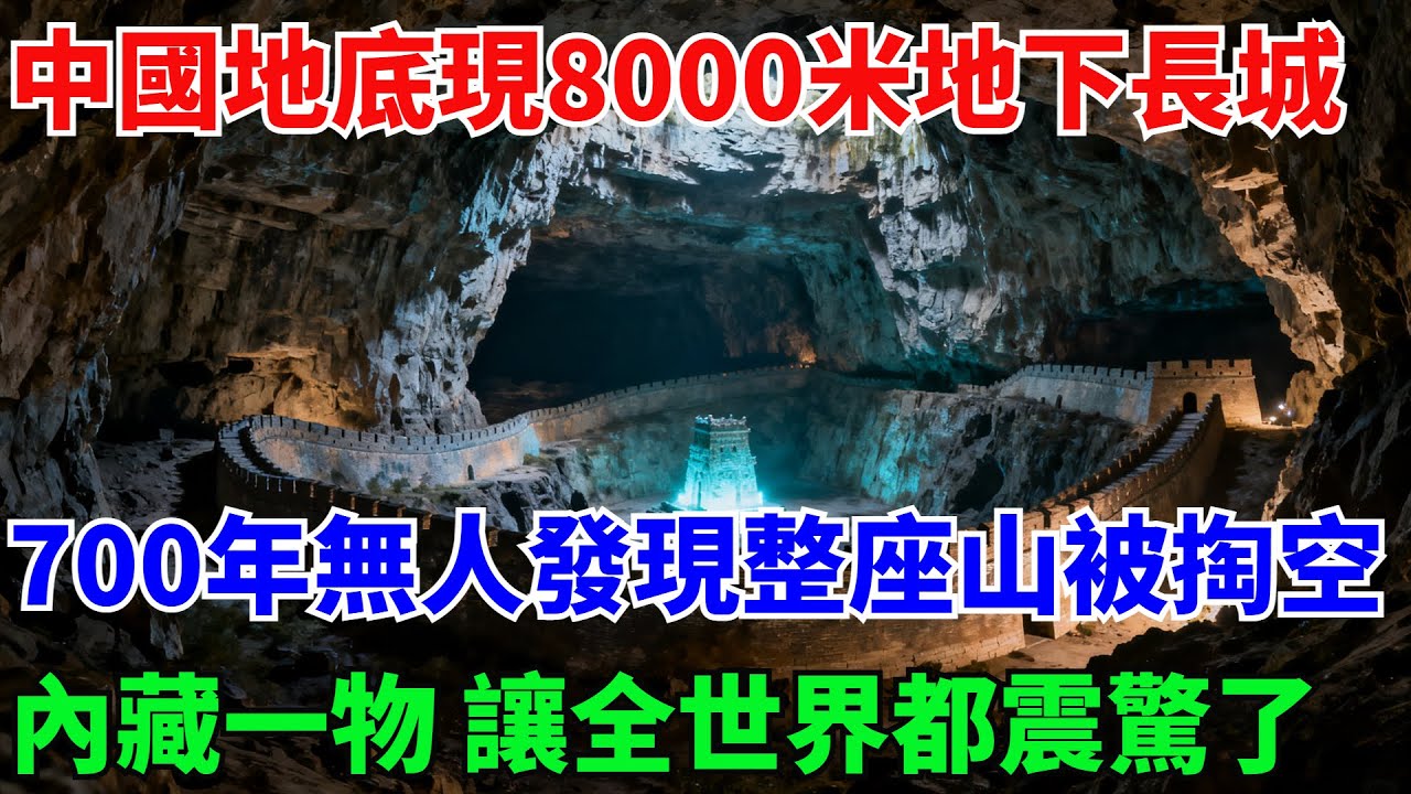 中國地底驚現8000米地下長城，700年來無人發現整座山被掏空，內藏一物 讓全世界都震驚了【奇遇天下】#奇聞#民間故事#真相#風水鑒寶#故事#人生經驗#都市奇聞
