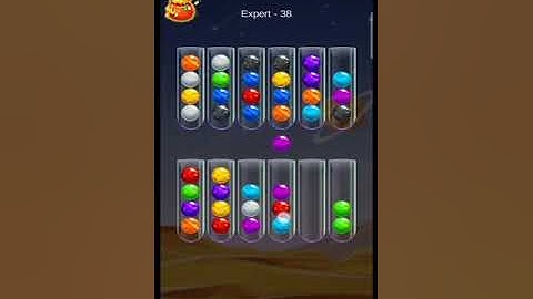 Golden Bubble Sort Expert Level 38 (gameplay walkthrough)