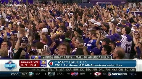 2012 NFL Draft Rd 1 Pk 4 | Minnesota Vikings Select OT Matt Kalil
