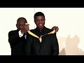Oskido receiving the Silver Order of Ikhamanga from South African President Cyril Ramaphosa