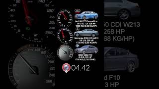 Audi A6 3.0 Tdi Compeion 326 Hp Vs Mercedes E350 Cdi W213 258 Hp Vs Bmw 535D F10 313 Hp