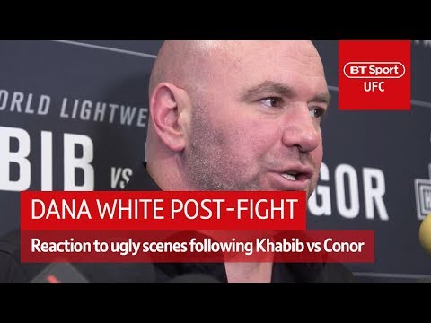 Dana White media scrum after UFC 229 post-fight incident | BT Sport