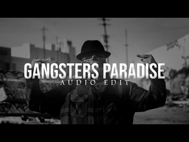 Gangsta's Paradise - ( Audio Edit + Reverb ) #lofi #gangstaparadise class=