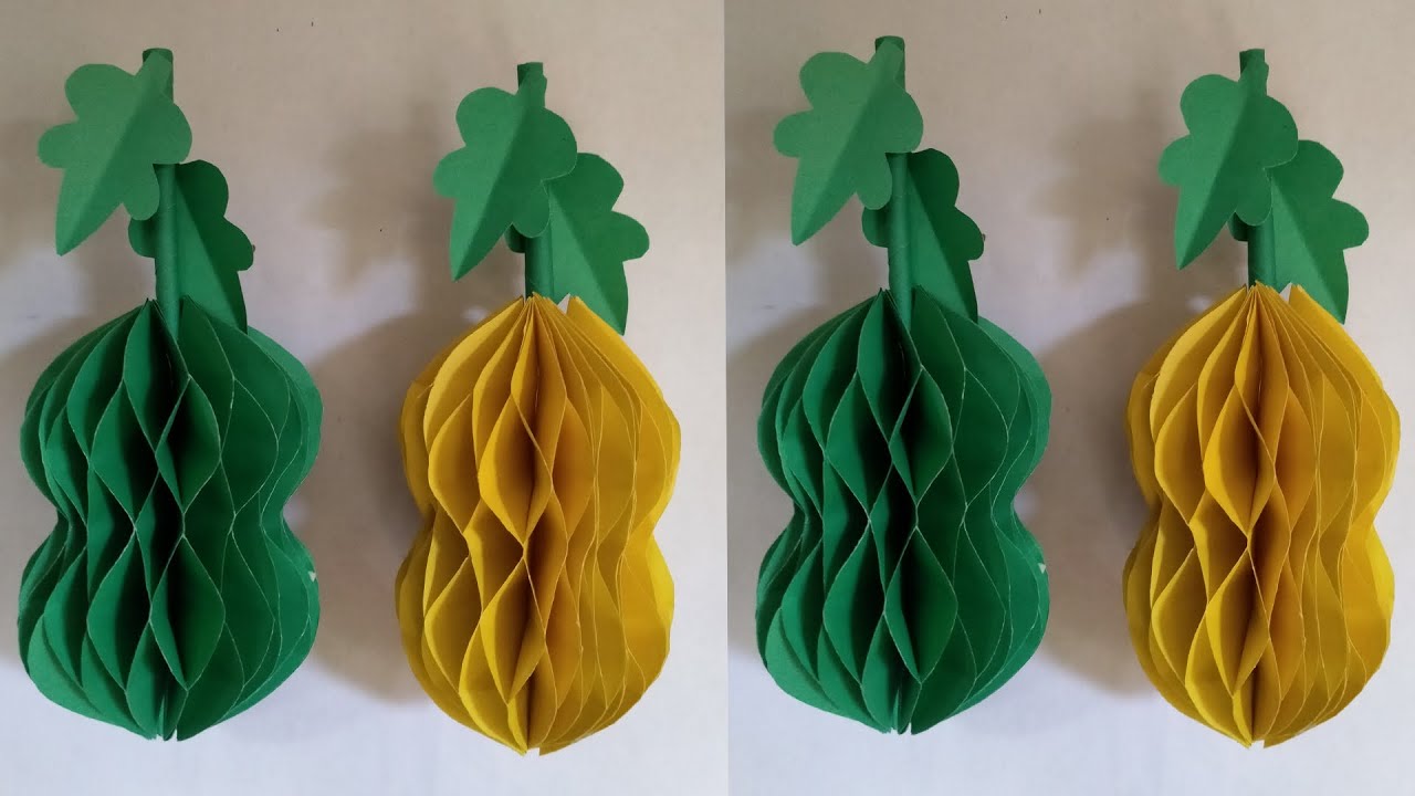 How To Make a Papaya With Paper 3 D Papaya Paper Papaya Paper