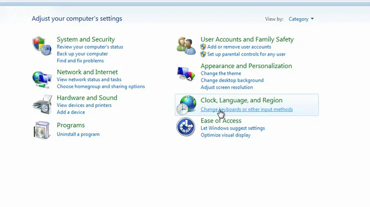 How To Change Your Default Keyboard settings in Windows 7 and Vista