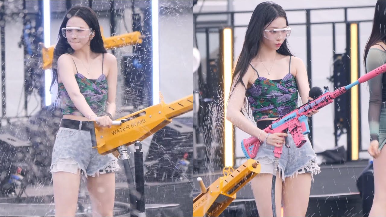 물총쏘는 카리나 aespa(에스파) 'YEPPI YEPPI' KARINA 4K Cam (워터밤) 230625