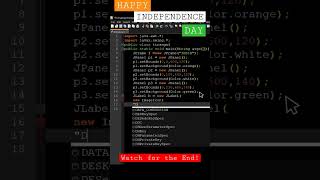 Indian flag using Java programing language | #harghartiranga #azadikaamritmahotsav2022 screenshot 5