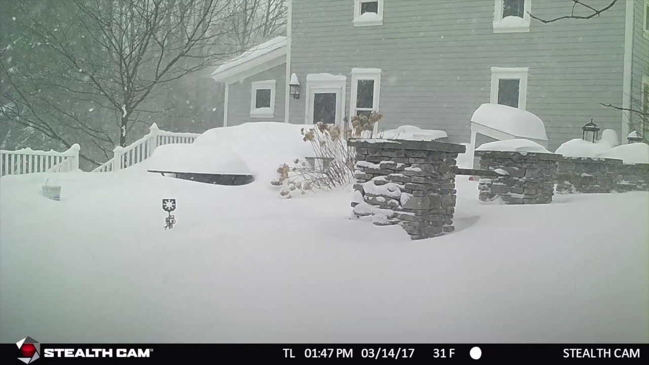 Harmony Time Lapse During Storm Stella - YouTube
