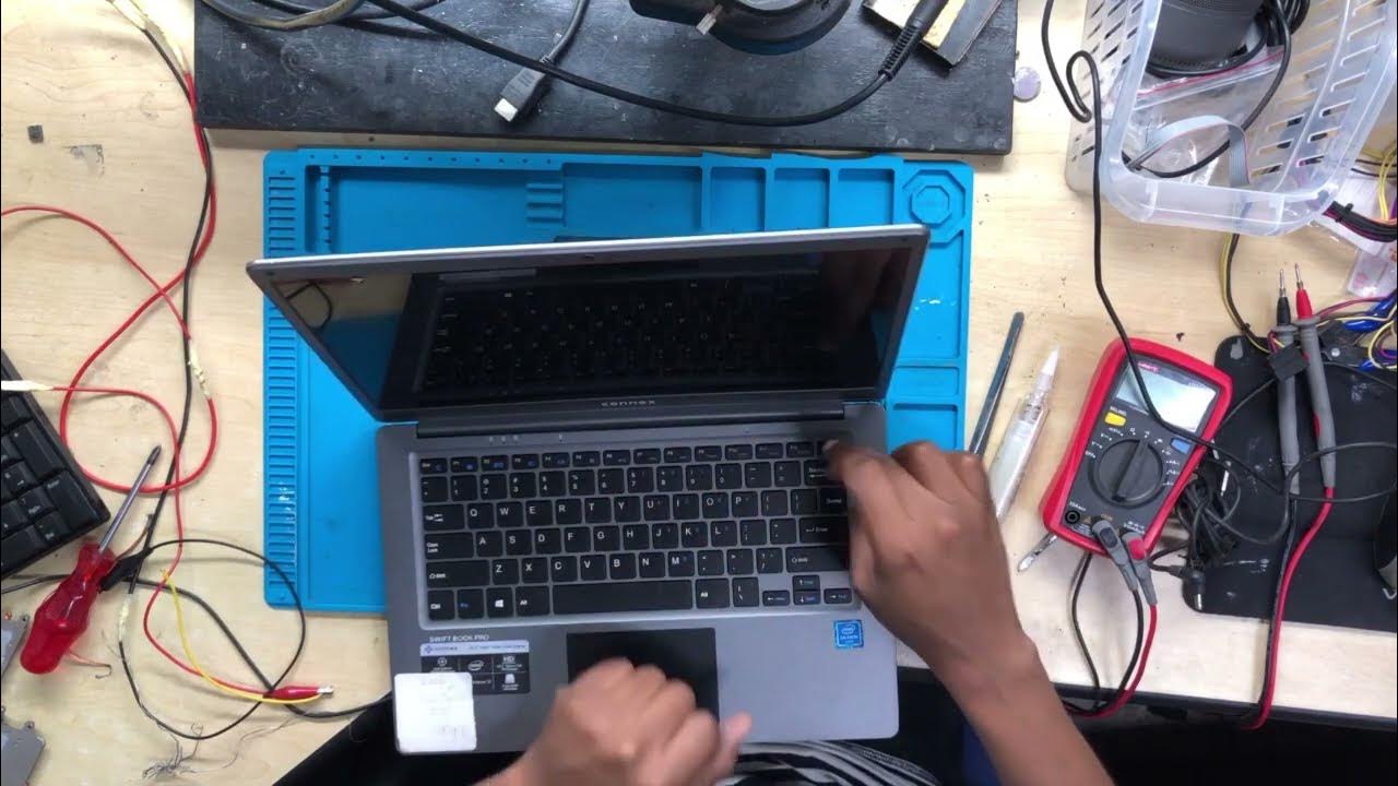 Connex laptop not turning On because of a faulty power buttun YouTube