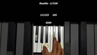 ROSALÍA - LLYLM Piano Tutorial #ROSALÍA #LLYLM #shorts