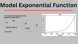 How to Model Exponential Function in LTspice