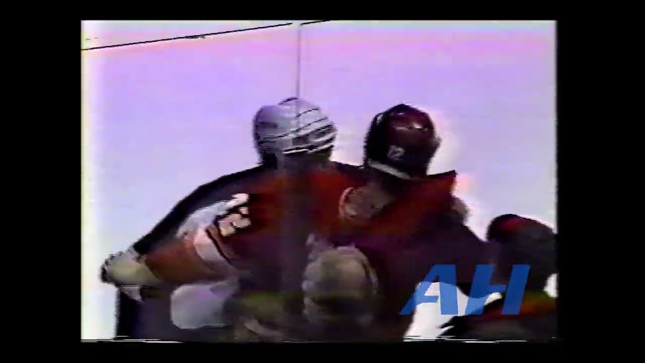 NHL Mar. 5, 1994 Randy McKay,NJ v Paul Kruse,CGY New Jersey Devils Calgary Flames