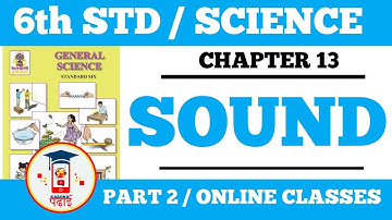 #SOUND I 6th Std I Science I Chapter 13 | Part 2 I Maharashtra Board