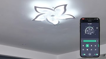 Bevenus flower ceiling fans with lights PHONE APP pairing.