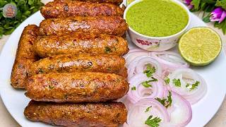 Restaurant Style Seekh Kabab Recipe | Eid Special Qureshi Kabab with Green Chutney screenshot 3
