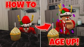 How To Use The *AGE UP FEAUTURE* In BLOXBURG! *How It Works* (Roblox)