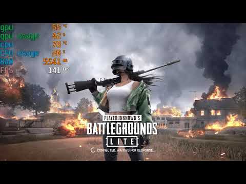 PUBG LITE PC game test on msi gl 65 leopard