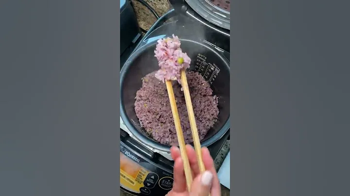 Cooking purple rice