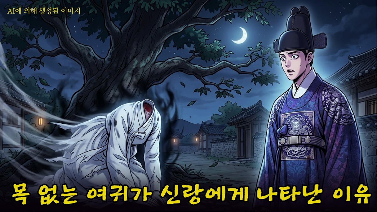 가마 앞에서 무릎 꿇은 목 없는 여귀… 신랑이 홰나무를 파헤치자 드러난 시신 바꿔치기의 충격적 진실 | 조선 기이한 사건 민담