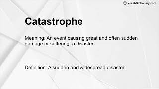 Catastrophe Meaning