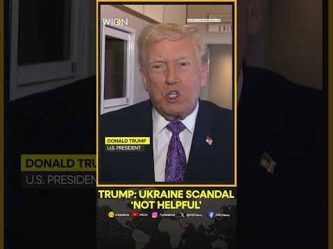 Trump Says Ukraine Corruption Scandal Not Helpful Amid Talks To End War WION Shorts