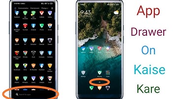 How To Enable App Drawer Miui Xiaomi Redmi device| Swipe Up To Open  App Drawer In Mi Phone