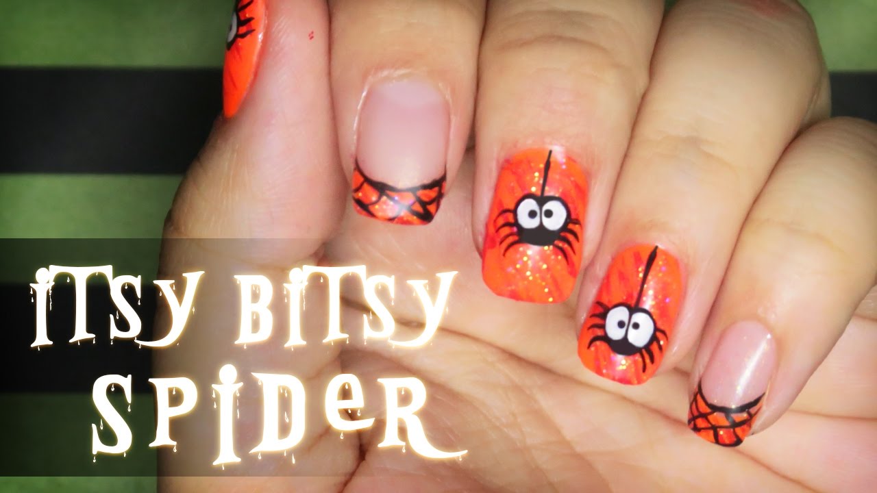 10. Spooky Spider Nail Art for Halloween - wide 1