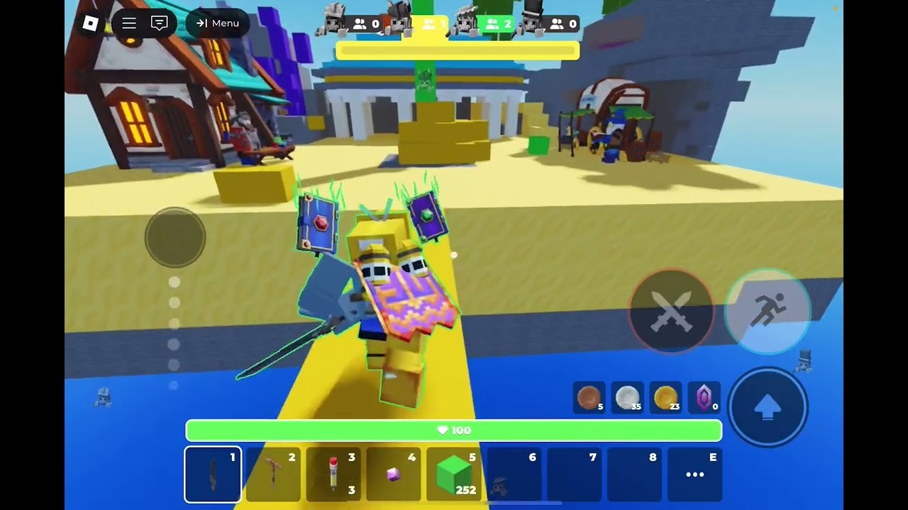 I played Roblox SKYWARS