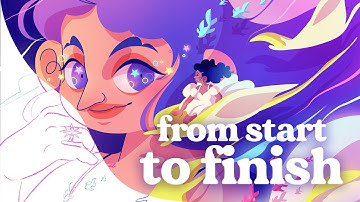 MY COMPLETE ILLUSTRATION PROCESS FOR VECTOR ART | How to use Procreate & Vectornator Tutorial