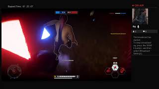 Star Wars Battlefront II Lightsaber Dueling Live Stream