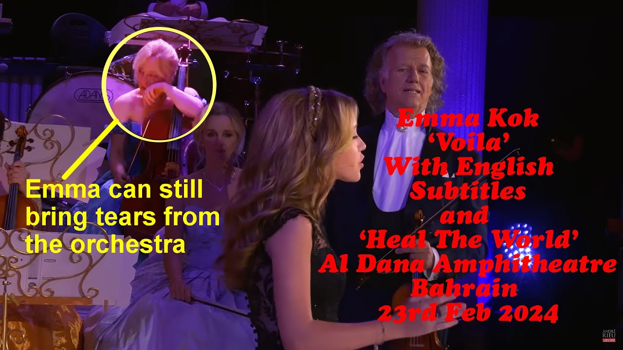 Emma Kok, age 15, 'Voila' (with English subtitles) and 'Heal The World', Bahrain, 23rd Feb 24 Emma Kok, age 15, 'Voila' (with English subtitles) and 'Heal The World', Bahrain, 23rd Feb 24