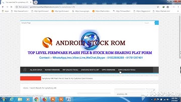 Symphony V96 Flash File 8 1 Dead & Frp Customer Care Firmware