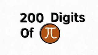 200 Digits Of Pi