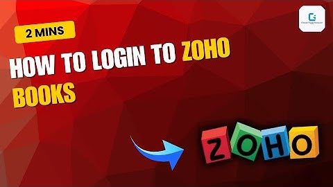 How to log in to Zoho Books (2025)