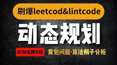 ACM金牌算法大神解析动态规划中的背包问题-算法分析例子1