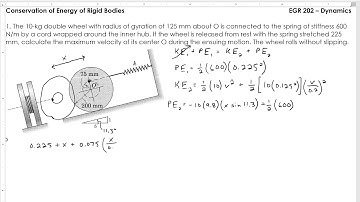 Dynamics 24-Apr Rigid Body Conservation of Energy 1