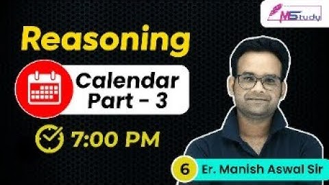 6)BSTC/PTET/CET 2023 | Reasoning (Calendar Part-3)  | PTET 2023 Reasoning Live Classes