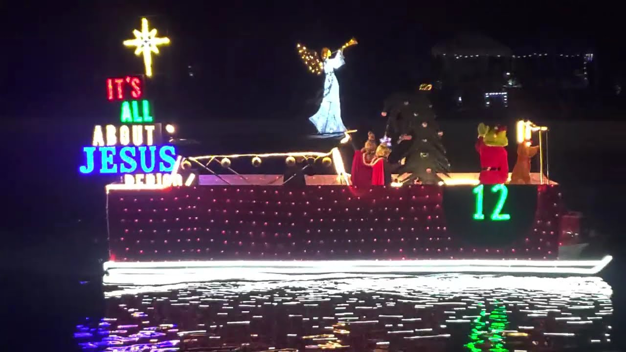 Boat Parade of Lights 2025, Lake Havasu, Az. (Return from the London Bridge)