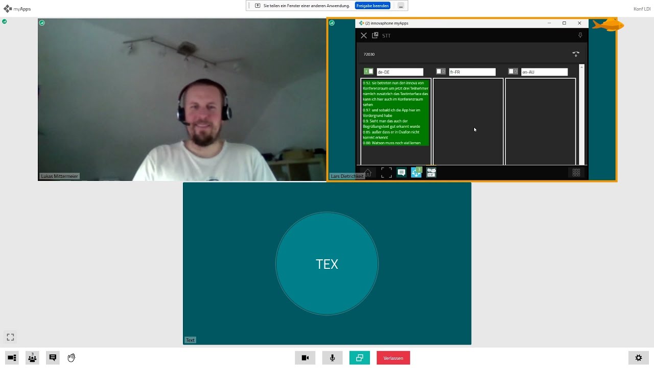 innovaphone STT - speech to text Interface Demo | deutsch - YouTube