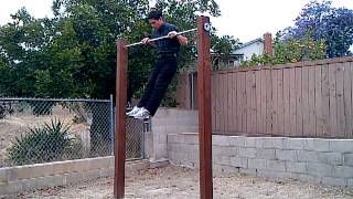 5 Slow Muscle Ups Without Using False Grip For The First 3 Muscle Ups Before Going To Work