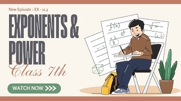 CLASS 7 | EXPONENTS AND POWER | EX 11.3
