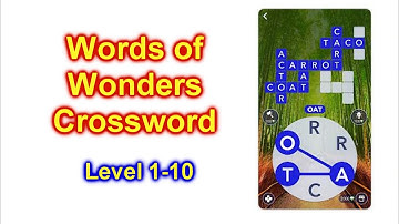 Words of Wonders: Crossword Game Level 1-10 on Cell Phone
