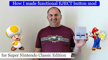 How I made functional EJECT button mod for Super Nintendo Classic Edition SNES Mini DIY Hack