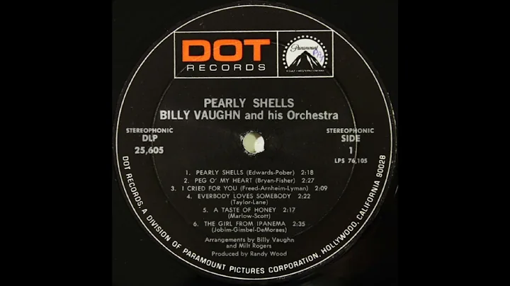 PEARLY SHELLS (Full LP) - Billy Vaughn and his Orchestra - DLP 25605