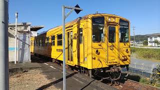 JR予土線キハ54形 務田駅発車 JR Shikoku Yodo Line Kiha54 series DMU "SHIMAN TOROCCO"