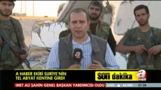 A Haber Eki̇bi̇ Akçakaleye Düşen Top Mermi̇leri̇ni̇n Atildiği Tel Abyat Kenti̇nde A Haber